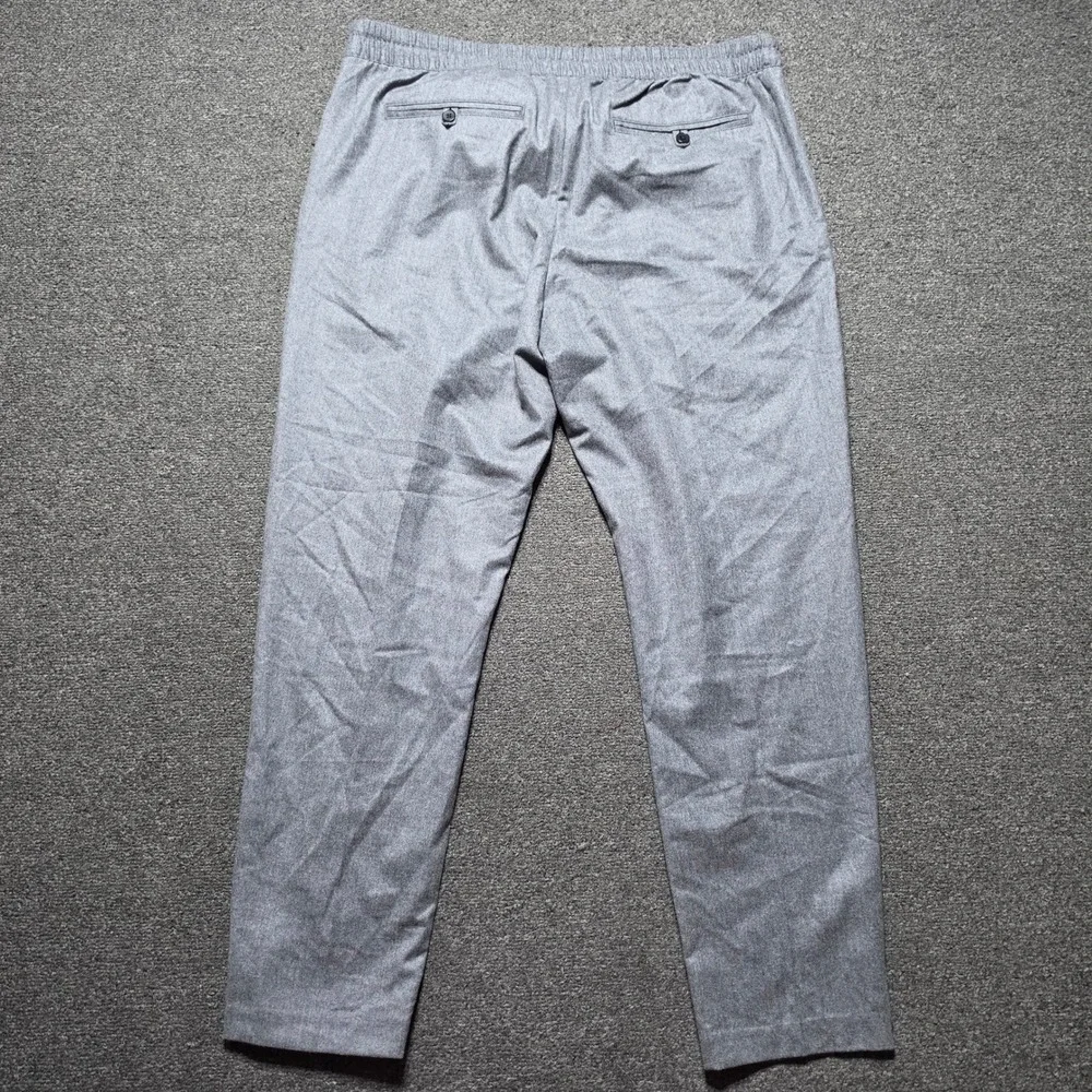 Banana Republic Pants Grey Mens XL Vitale Barberis Canonico Wool Flannel Tapered